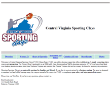 Tablet Screenshot of centralvasportingclays.com